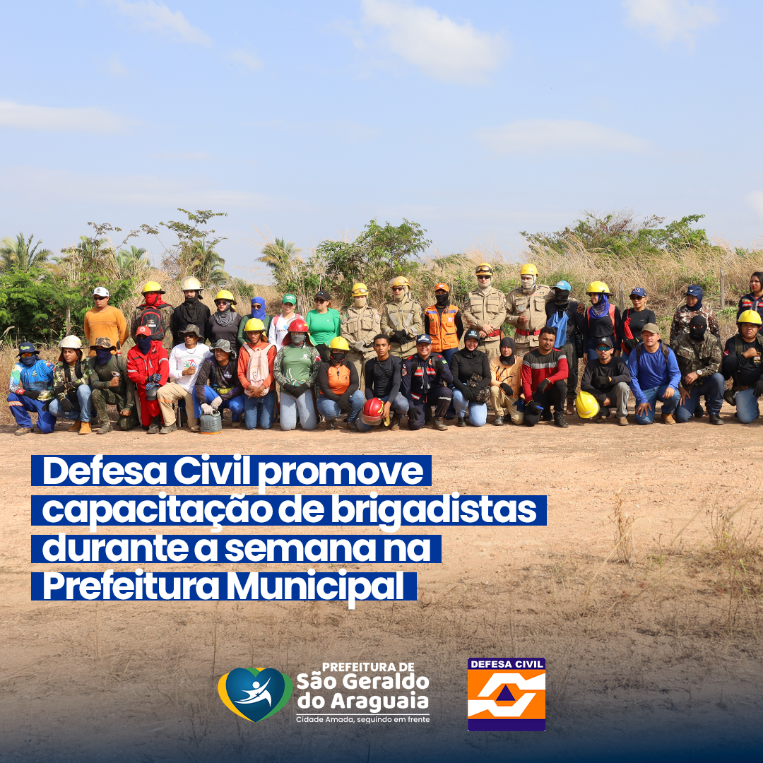 Defesa Civil promove capacitação de brigadistas durante a semana na Prefeitura Municipal.