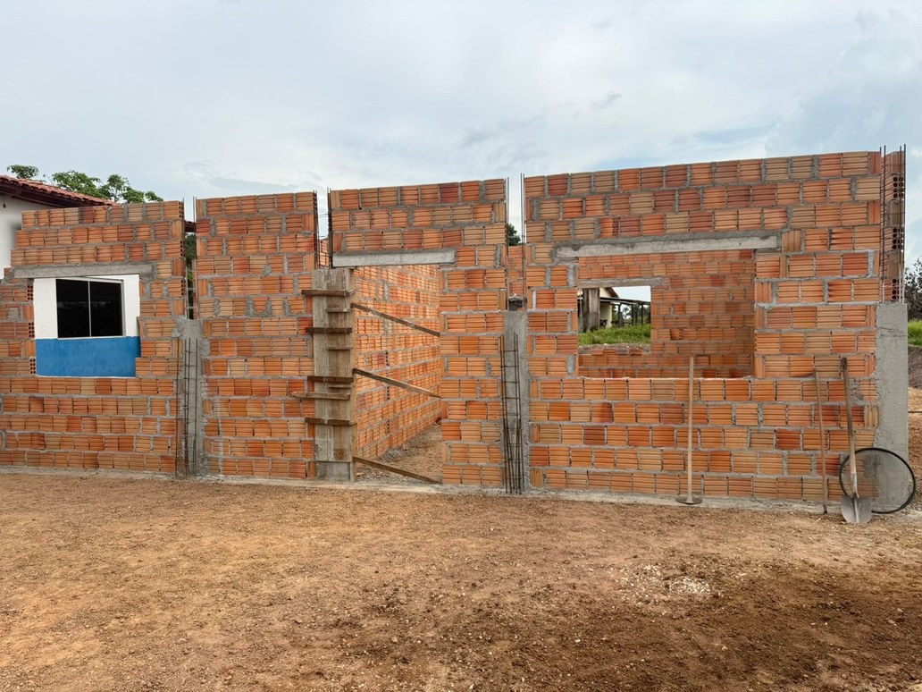 Obras da Escola Nossa Senhora da Guia alcançam 35% de conclusão na região do Cupuzeiro.
